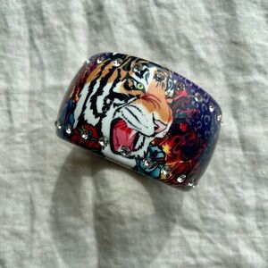 Tiger cuff bracelet bling